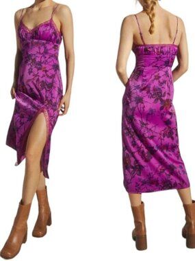 long sleeve off the shoulder floral dress May Queen MQ2176 - Long A-line Dress - Off Shoulder Sleeves, Floral Embroidery, Beaded, Lace-Up Back, Layered Skirt 4 / Ivory